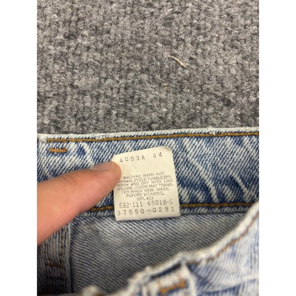 Vintage Levi's Denim Shorts Womens 5 Light Wash High Rise Cutoff 90s 37550-0291 - Picture 3 of 9